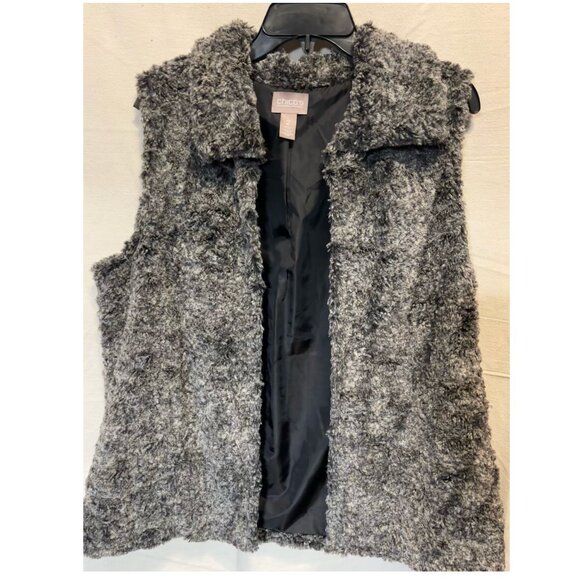 Chico's Faux Fur Vest - Picture 1 of 2